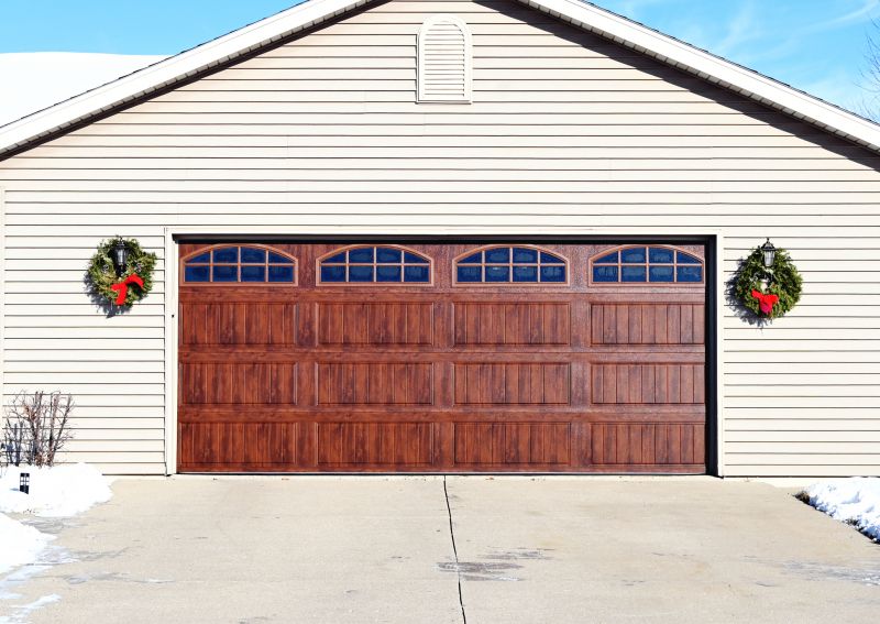 Wood Grain Finish Garage Door