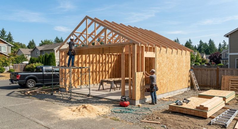 Metal Garage Construction in Cypress, TX