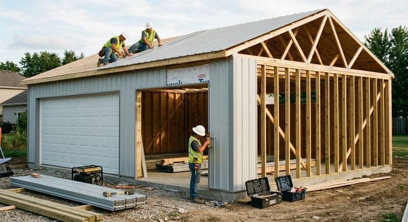 Wood Garage Installation in Katy, TX