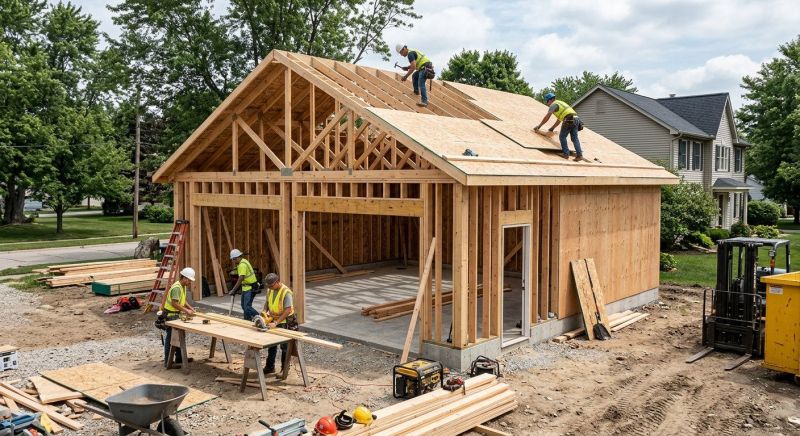 Wood Garage Installation in Summerville, SC