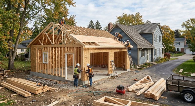 Garage Addition Installation in Conroe, TX