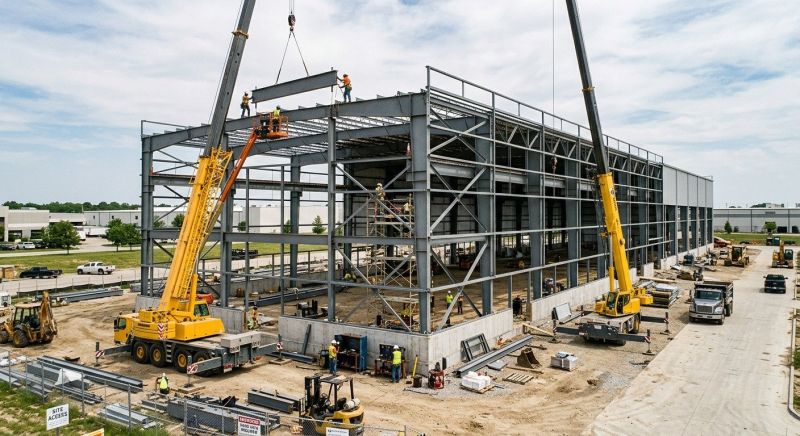 Industrial Garage Construction in South Houston, TX